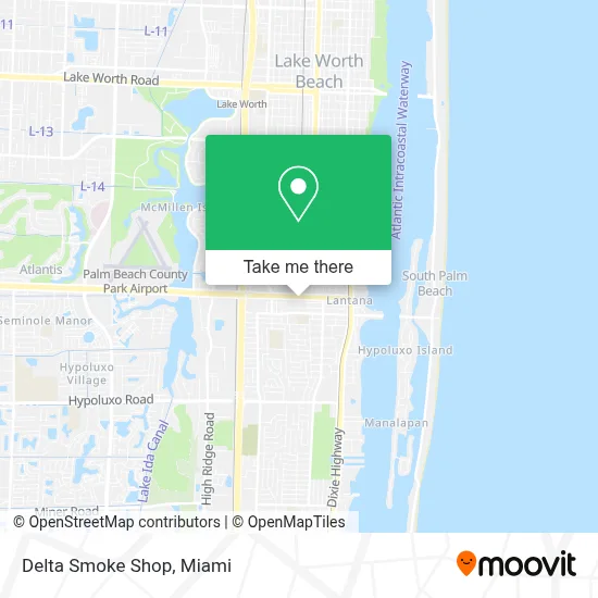 Delta Smoke Shop map