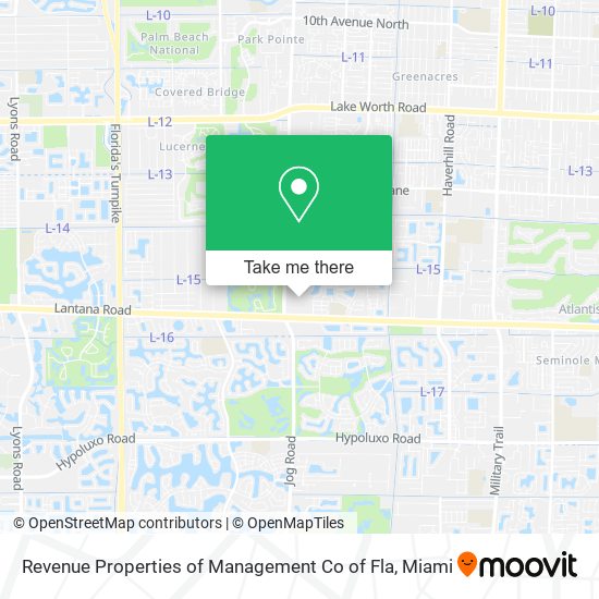Revenue Properties of Management Co of Fla map