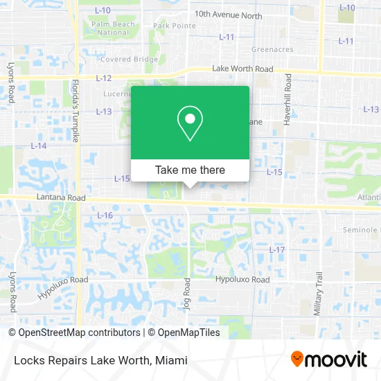 Locks Repairs Lake Worth map