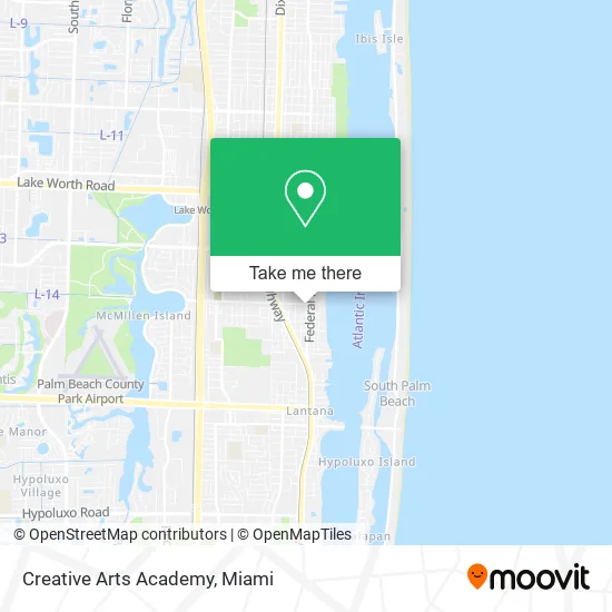 Mapa de Creative Arts Academy