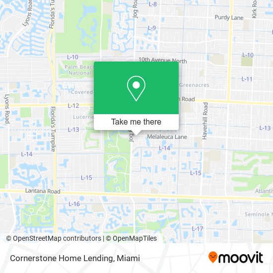 Cornerstone Home Lending map