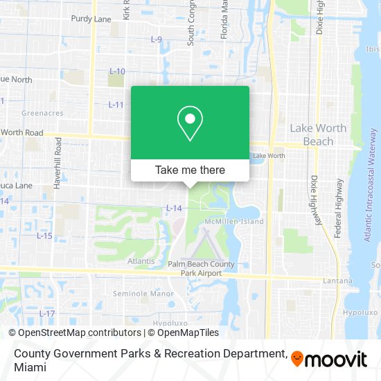 Mapa de County Government Parks & Recreation Department