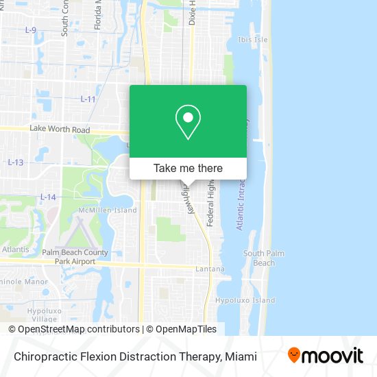 Mapa de Chiropractic Flexion Distraction Therapy