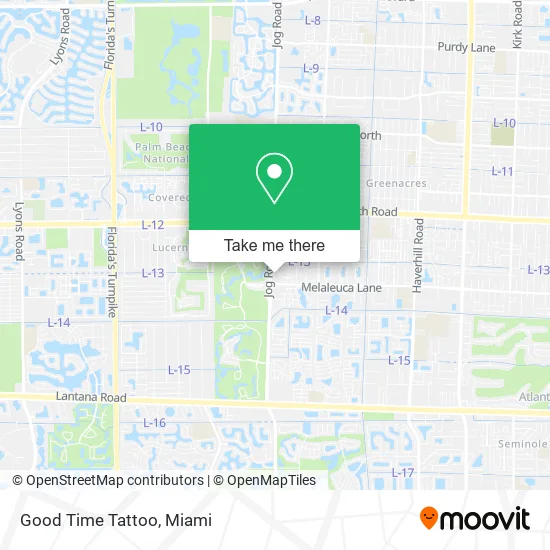 Good Time Tattoo map