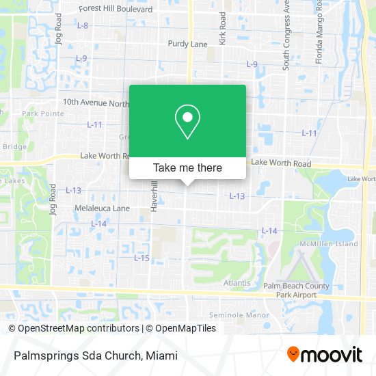 Palmsprings Sda Church map