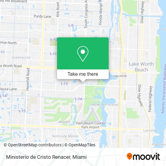 Ministerio de Cristo Renacer map