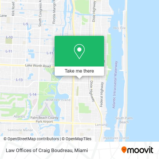 Law Offices of Craig Boudreau map