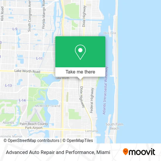Advanced Auto Repair and Performance map