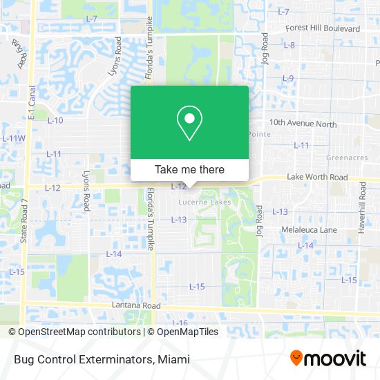 Bug Control Exterminators map