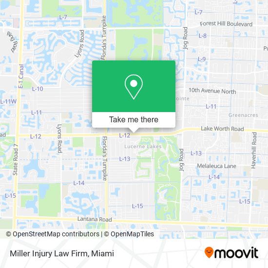 Mapa de Miller Injury Law Firm