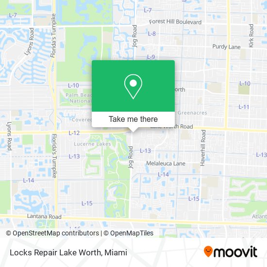 Mapa de Locks Repair Lake Worth