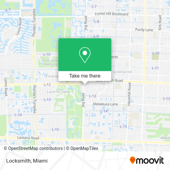 Locksmith map