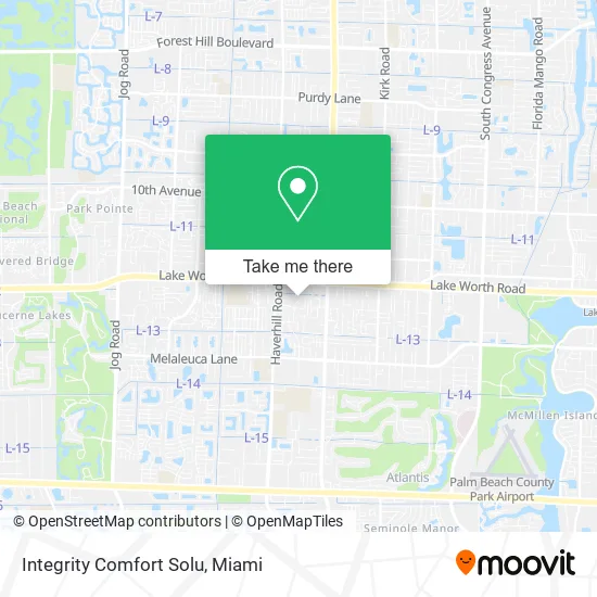 Integrity Comfort Solu map