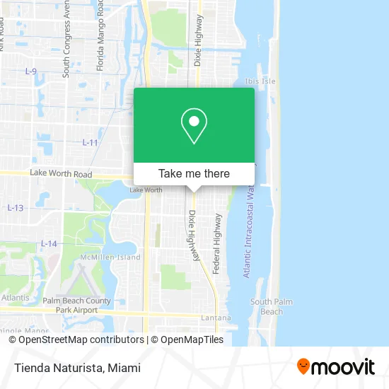 Mapa de Tienda Naturista