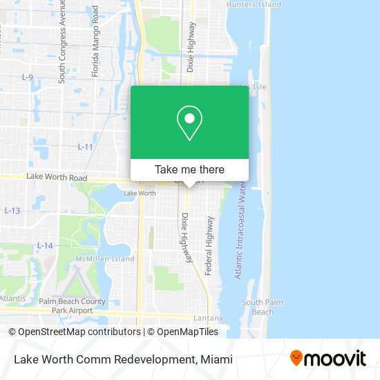 Mapa de Lake Worth Comm Redevelopment