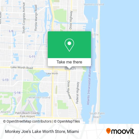 Mapa de Monkey Joe's Lake Worth Store