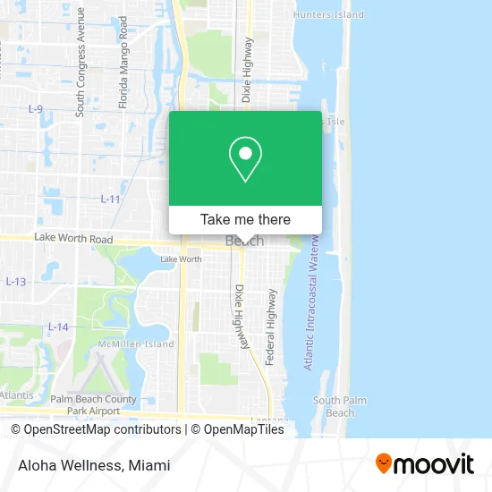 Aloha Wellness map