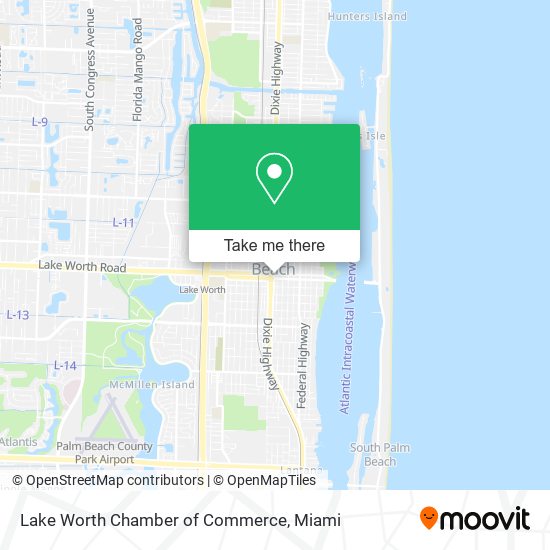 Lake Worth Chamber of Commerce map