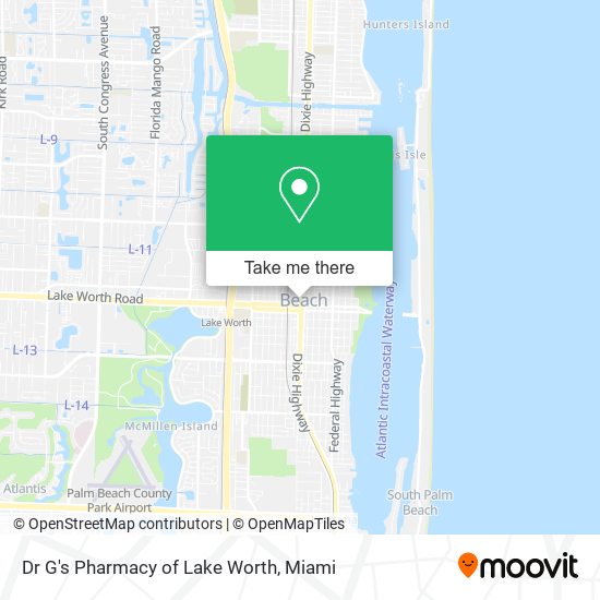 Mapa de Dr G's Pharmacy of Lake Worth