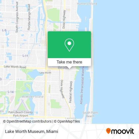 Lake Worth Museum map