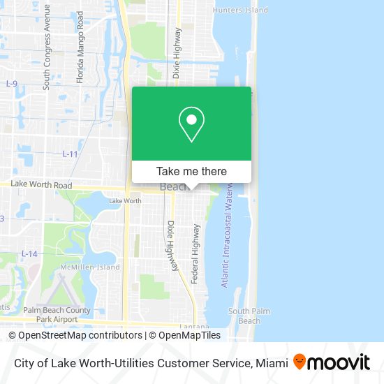 Mapa de City of Lake Worth-Utilities Customer Service