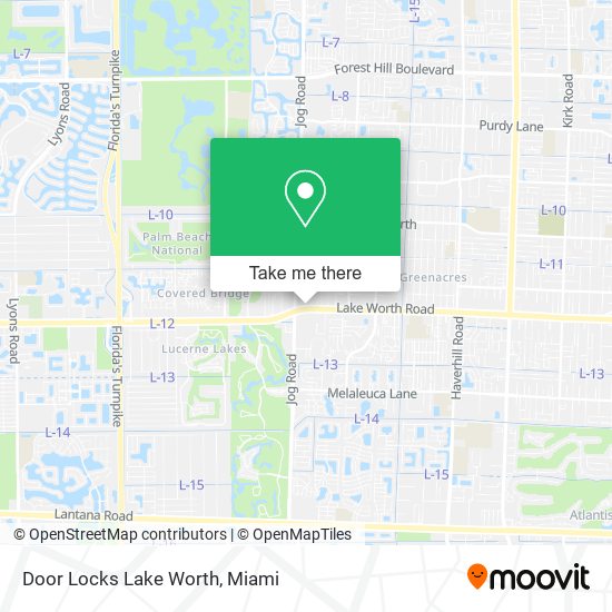 Mapa de Door Locks Lake Worth