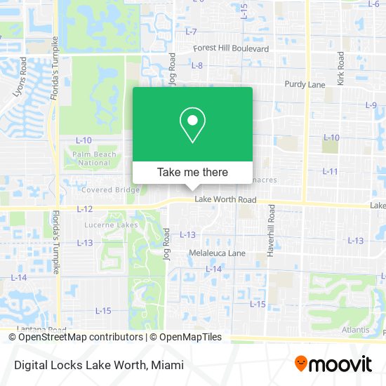 Digital Locks Lake Worth map