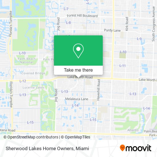 Sherwood Lakes Home Owners map