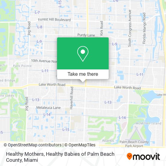 Mapa de Healthy Mothers, Healthy Babies of Palm Beach County