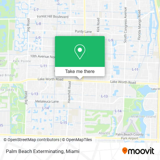 Mapa de Palm Beach Exterminating