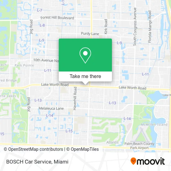 BOSCH Car Service map