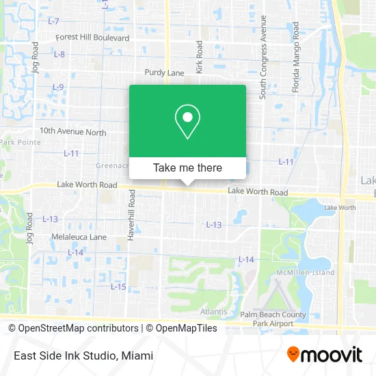 East Side Ink Studio map