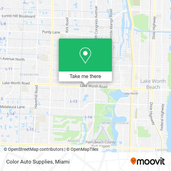 Mapa de Color Auto Supplies
