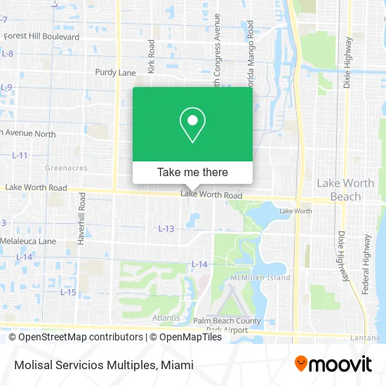 Mapa de Molisal Servicios Multiples