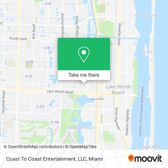 Coast To Coast Entertainment, LLC map