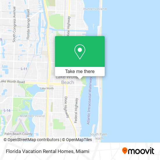 Mapa de Florida Vacation Rental Homes