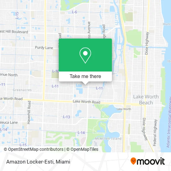 Amazon Locker-Esti map