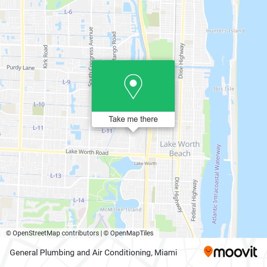 General Plumbing and Air Conditioning map