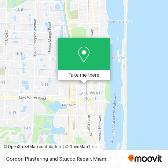 Gordon Plastering and Stucco Repair map