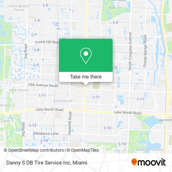Danny S DB Tire Service Inc map