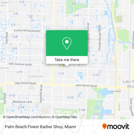 Palm Beach Finest Barber Shop map