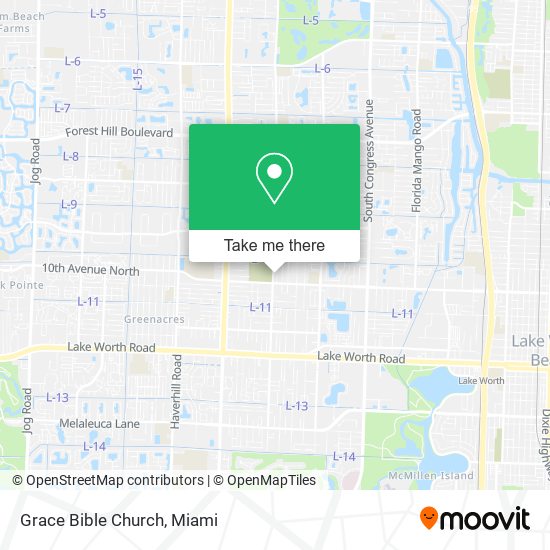 Grace Bible Church map