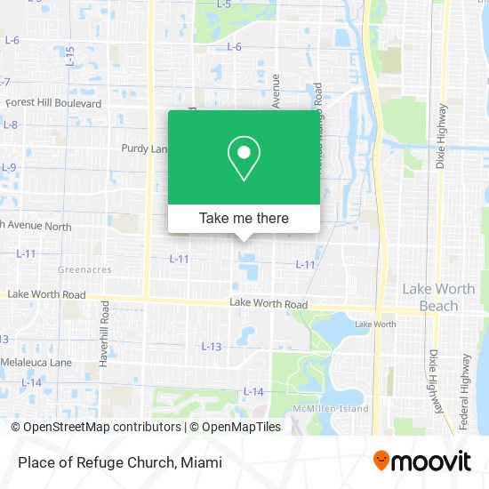 Place of Refuge Church map