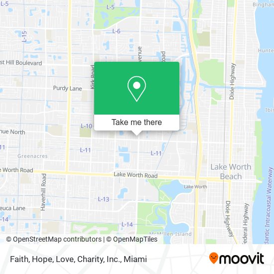 Mapa de Faith, Hope, Love, Charity, Inc.