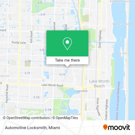 Automotive Locksmith map