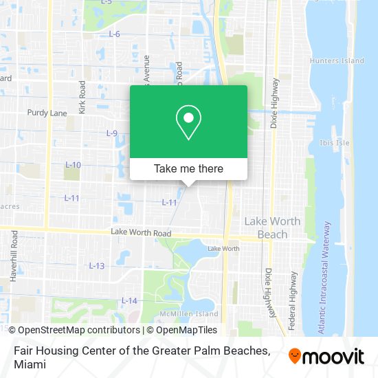 Mapa de Fair Housing Center of the Greater Palm Beaches