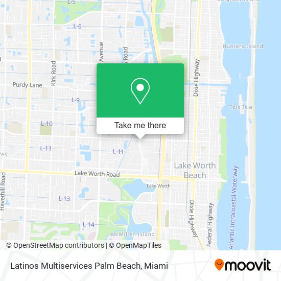 Latinos Multiservices Palm Beach map