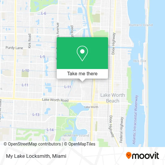 My Lake Locksmith map