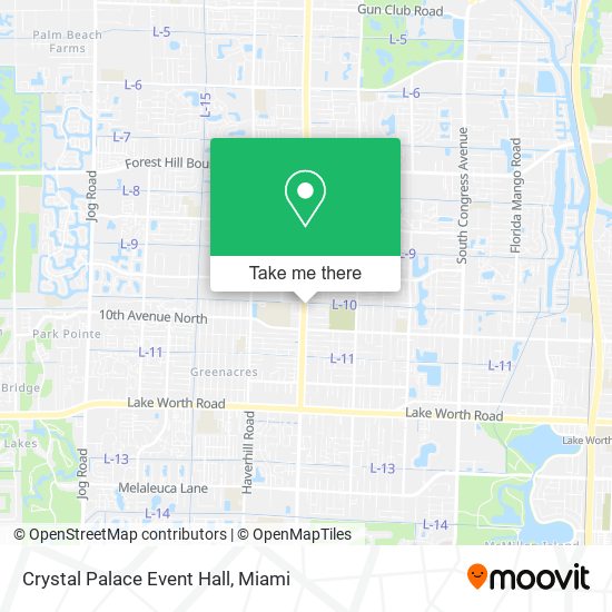 Crystal Palace Event Hall map