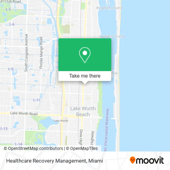 Healthcare Recovery Management map